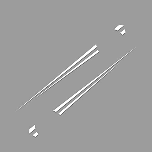 Wlxgyigij Pegatinas de Rayas Laterales largas para Coche, 2 uds, Envoltura de Vinilo para Coche, Pegatina de decoración DIY, Accesorios para personalización de automóviles Cover