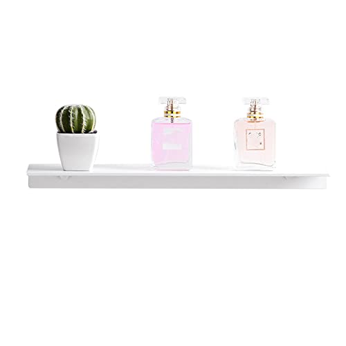 Étagère de bain blanche en aluminium adhésive de 30 cm et 40 cm - 2