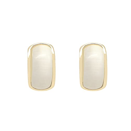 Boucles d'oreilles en argent 925 doré carré, le cadeau idéal