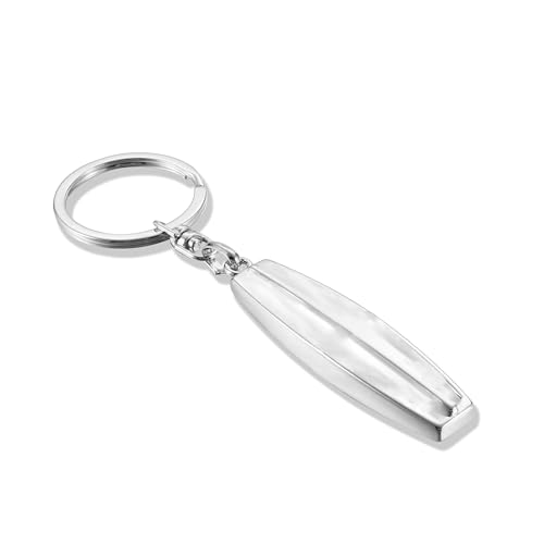 ARKOSKNIGHT Creative Car Logo Keychain for Car 3D Chrome Metal Alloy Key Chain Gifts for Women and Men Keyring Universal Size(LC)