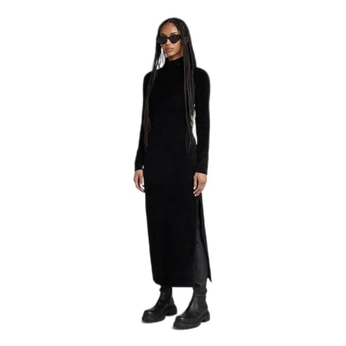 G-Star Raw Vestido Velvet Slit Para Mujer, Negro Dk Black D24224-D428-6484 , Xxs G-Star Raw Vestido Velvet Slit Para Mujer, Negro Dk Black D24224-D428-6484 , Xxs