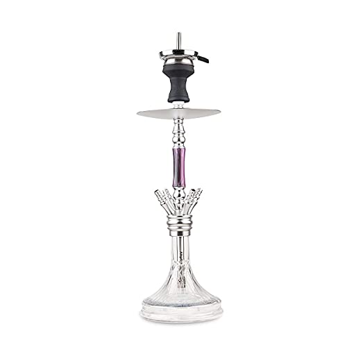 Alligator Shisha Bingo Performance, Alu-Wasserpfeife, Hookah, 4 Anschlüsse, Diffusor, LED, Silver – Bild 3