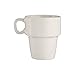 Imagen de San Ignacio Set 6 tazas porcelana apilable blanco 36 colección VESSIA