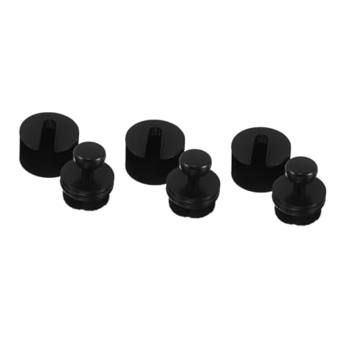 ULTECHNOVO 3 Juegos Aplicador De Brillo De Neumáticos Accesorios Hidropónicos Post Cubierta Trasera Neumáticos Brillantes Accesorios De Enchufe Automática Manual Black Nylon