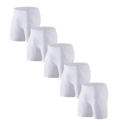 Calzoncillos boxer transpirables de algodón pack de 5 m blanco