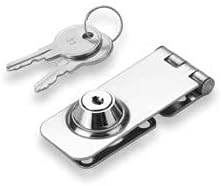 Marine Stainless Steel Swivel Hasp and Staple with Lock and 2 Keys