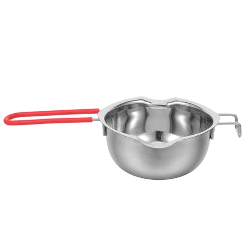 BESPORTBLE Olla para baño maría de Acero Inoxidable para derretir Chocolate con Capacidad de 600 ml, 20 oz, 3/5 Cuartos de galón y 2 1/2 Tazas. con asa Resistente al Calor y Doble.