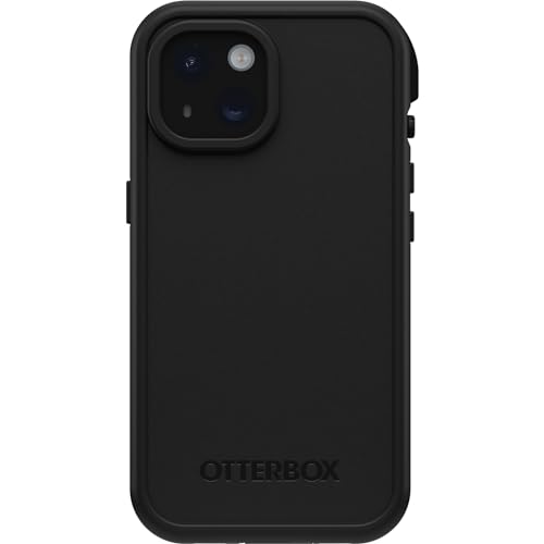 OtterBox iPhone 15 (Only) FR Series Waterproof Case with MagSafe (Designed by LifeProof) - Black Waterproof 60% Recycled Plastic Sleek and Stylish
