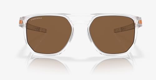 Oakley Latch Beta Sunglasses Matte Clear with Prizm Bronze Lens 54mm Introspect Collection3