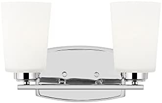 Sea Gull Lighting-Franport-100W Two Light Bath Vanity-Chrome Finish-Incandescent Lamping Type