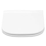 TATAY Uniwersalna Deska Sedesowa Kompatybilna z Gap Square Compact | Wolnoopadająca | Łatwy Demontaż | Kwadratowa Miska WC | Antybakteryjny Termoplast | Smukły– 34,5x43 cm – G-Compact