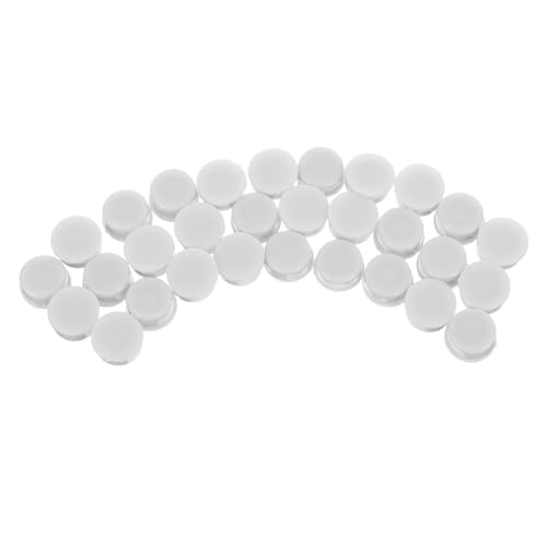 AKOOSY 30 Piezas Rodamientos de Eje para Molinos de Viento Cojinetes de Bolas para Manualidades DIY Accesorios Giratorios para Clips de Pelo Imán de Nevera Fundas de Móvil Color Blanco
