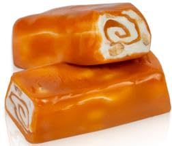 AbdallahChocolates Pecan Caramel Nougat, Twin Pack, Two 8 ounce packages or 24 pieces
