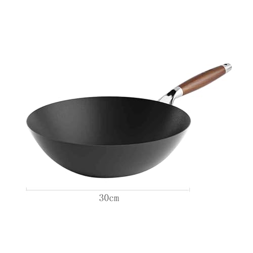 Wok de Hierro 30 cm con Fondo Plano Antiadherente miniatura 2