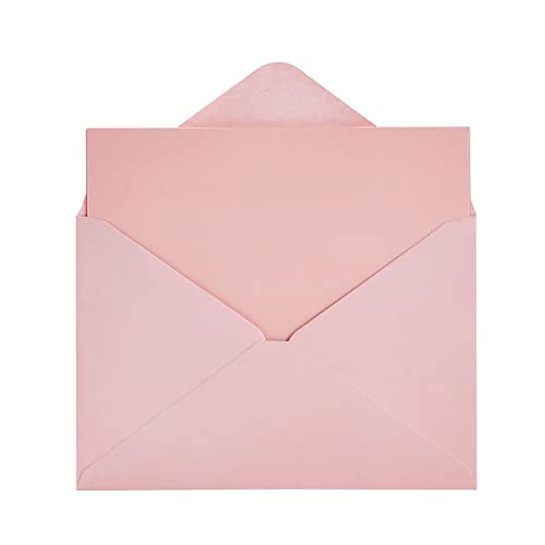 48 Pack Pink Blank Cards And Envelopes, 4X6 Printable Greeting Cards For Baby Showers, Thank You Notes, Wedding Invitations, Birthdays #TOP4