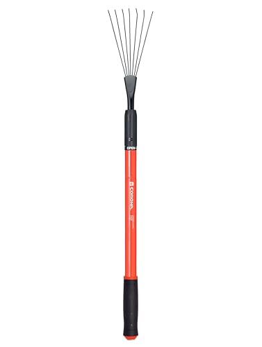 Corona GT 3050 Extendable Handle Rake, Extends reach to 34 inches, Red, 18'-36'