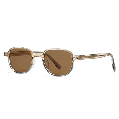 Lunettes de soleil rétro pour terrasses et conduite avec verres verts tendance