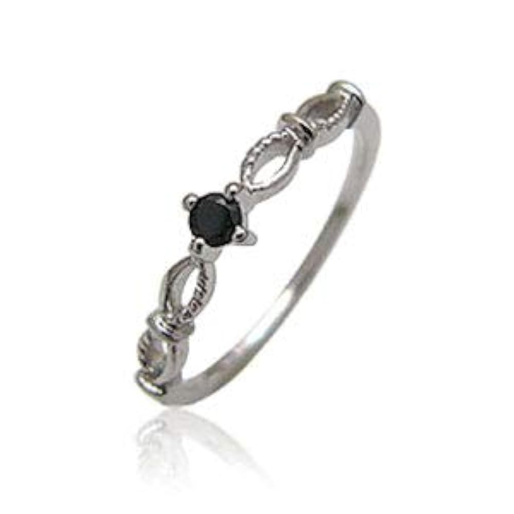 美品 JAM  MADE シルバー 柄 ピンキーリング ブラック 9号 美品 JAM HOME MADE シルバー 柄 ピンキーリング ブラック 9号