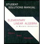 Paperback Elementary Linear Algebra: Matrix Approach Student Solutions Manual Book