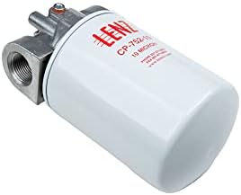 Lenz Spin-On Filter Assembly - Hydraulic Oil Filter for Petroleum Based Fluids, 20 GPM, 200 PSI, 3/4" NPTF Port Size, 10 Micron Filter, with Indicator Ports, 3 lb (1.3 kg), 221006