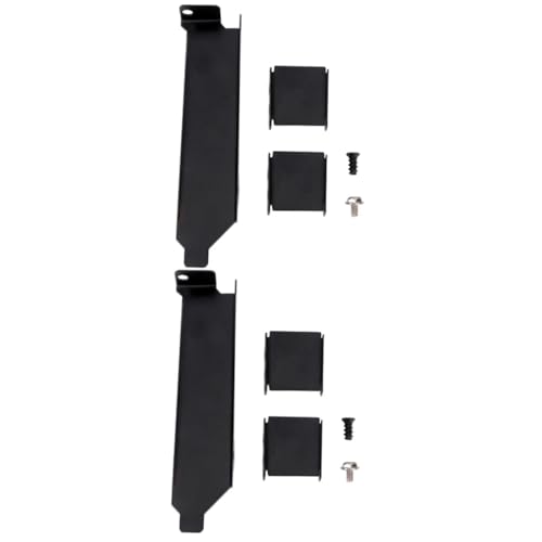 Soporte para ventilador de GPU 2 piezas negro miniatura 1