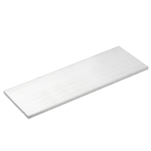 Image of uxcell Square Aluminum Flat Bar, 1 /4 inch Thick 3.1 inch Width 10 inch Length Square Aluminum Bar 6061 Aluminum Flat Plate, 6 x 80 x 254mm T6511 Solid New Mill Stock for Industrial Building