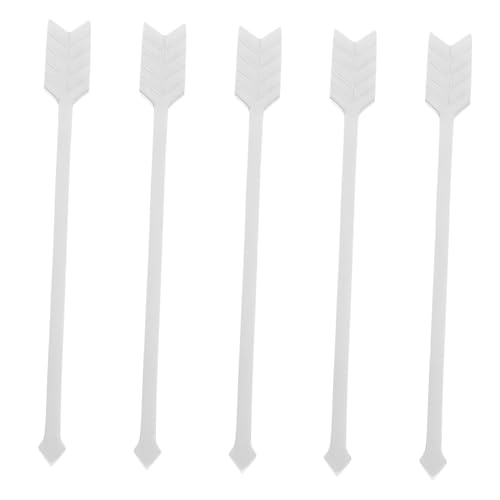TOYANDONA 5 Piezas Paletinas de Acero Inoxidable Reutilizables Diseño Agitadores para Café y Cócteles Utensilios para Bebidas Calientes y Frías Reutilizable