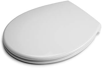 Croydex WL533122E Luminoso Self Lighting Urea Toilet Seat with Quick Release and Stainless Steel Top Fix Soft Close Hinges, White, 5.5 x 37.5 x 44.5 cm