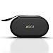 AGOZ Asthma Inhaler Case Zippered Protective Medical Pouch Cover Holder with Wrist Strap (Black)