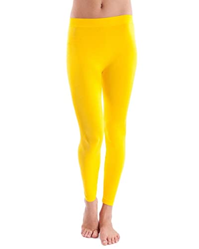 Flying Street Ladies Yellow Full Length Seamless Leggings
