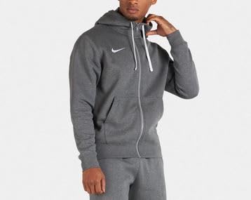 Nike Herren M Nk Flc Park20 Fz Hoodie Und Reißverschluss -Sweatshirt, Charcoal Heathr/White/White, L EU – Ansicht 3