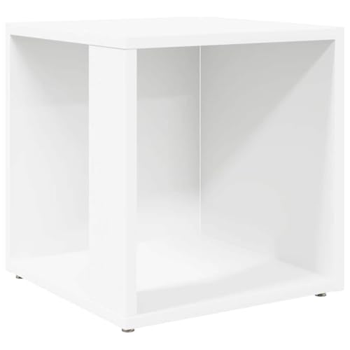 vidaXL Table d'Appoint Table Basse Table de Canapé Bout de Canapé Armoire d'angle Salle de Séjour Salon Intérieur Blanc 33x33x34,5 cm Aggloméré