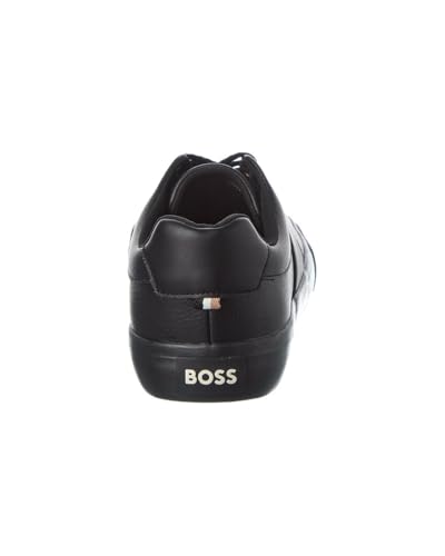 Image of BOSS Men's Aiden Logo Block Leather Low Top Sneakers