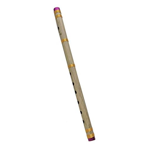 Flauta Bansuri de bambú para principiantes A Key 7 agujeros Fipple Woodwind Clarinete Bambú Flauta Quena Instrumento Musical Flauta Krishna Regalo de cumpleaños 16 pulgadas