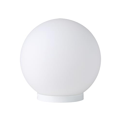 Eglo Lampe de chevet Rondo, lampe de table à poser, luminaire de salon en forme de boule, verre opale mat blanc, douille E27, avec interrupteur