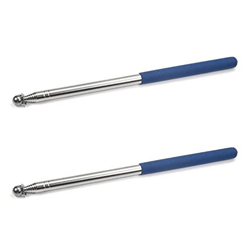 Image of Othmro 2pcs Telescopic Teachers Pointer,Teachers Pointer Stick, Extendable Hand Pointer Retractable Classroom Whiteboard Pointer Extendable for Teachers, Guides, Coach Extend to 63 inch