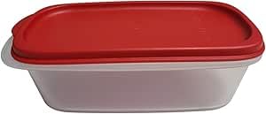 Tupperware Eidgenosse - Recipiente cuadrado redondo para frigorífico, 500 ml, modular, color rojo
