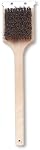 Deluxe Large Wood BBQ Brush Palmyra Bristles (Safe-Contains No Metal Bristles)