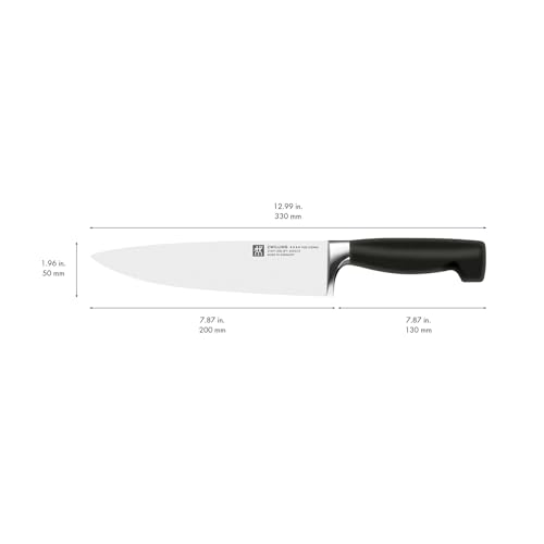 ZWILLING Four Star 20cm Chef's Knife - Stainless Steel & Plastic Handle - Image 6