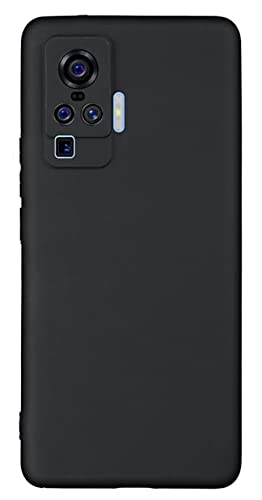 Image of Mobile Back Cover Case for Vivo X50 Pro (Silicone Case|CameraProtection|Black SC1510)