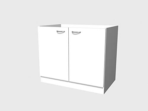 Smart Möbel Spülenunterschrank ohne Arbeitsplatte 100 cm Weiß - Witus