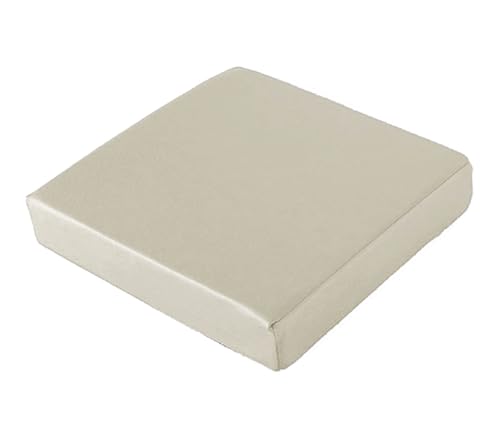 Cojín de jardín de 40/45/50 cm de grosor, para interiores y exteriores, impermeable, para jardín, hogar, columpio, comedor, patio (50 x 50 x 5 cm, beige)