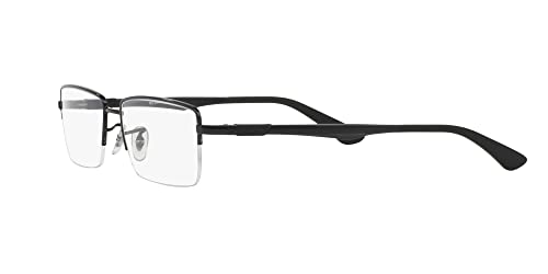 Ray-Ban Men's RX6263 Rectangular Prescription Eyewear Frames, Black, 54mm3