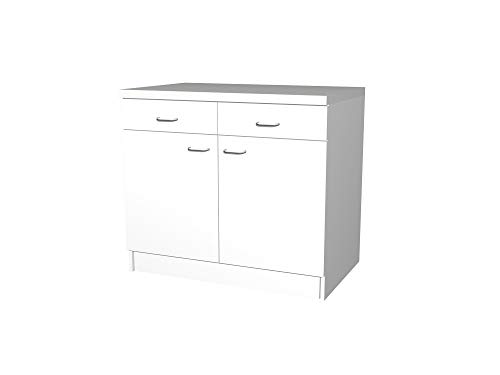 Preisvergleich Produktbild Smart Möbel Unterschrank 100 cm Weiß - Rapido
