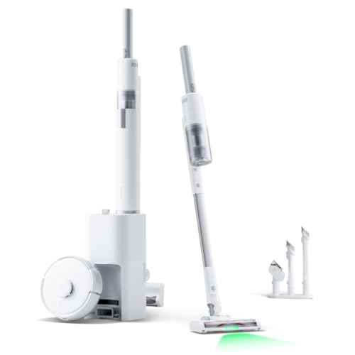 Image of SwitchBot Robot Vacuum & Cordless Vacuum Cleaner K10+ Pro Combo, Self Emptying Up to 70 Days,Compact,Lightweight,Quiet,Support Matter,Work with Alexa,Google Home,Apple Home, for Carpet,Crevices,Stairs