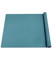 Silikonmatte Groß 70x50 cm, Silikonmatte für Epoxidharz, Bastelunterlage, Silikon Bastelmatte, Malunterlage für Kinder, Mehrzweck Antihafte Rutschfeste Silikon Unterlage, Platzset(Modilangrün)