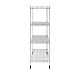 SafeRacks WS-602472-ZW4 NSF Certified 4-Tier Heavy Duty Wire Rack Storage Shelves with Wheels & Adjustable Feet, 24