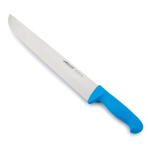 Arcos Serie 2900, Cuchillo Cocinero, Hoja de Acero Inoxidable Nitrum de 350 mm, Mango inyectado en Polipropileno Color Azul