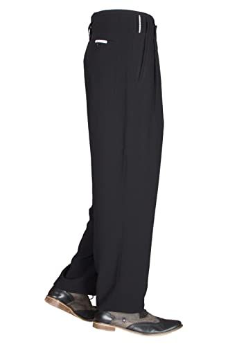 Pantalon noir années 50 pour homme idéal pour la danse rockabilly et boogie