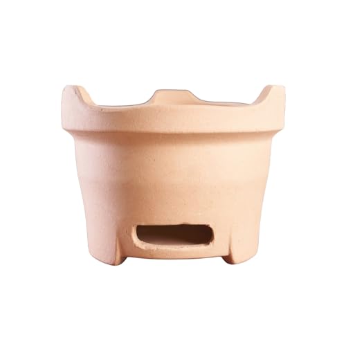 Barbecue en terre cuite jaune pour vos repas conviviaux en camping et jardin